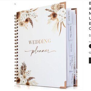Beautiful Boho Wedding Planner Book and Organizer